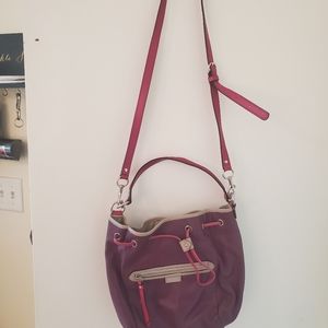 Coach purple Purse crossbody